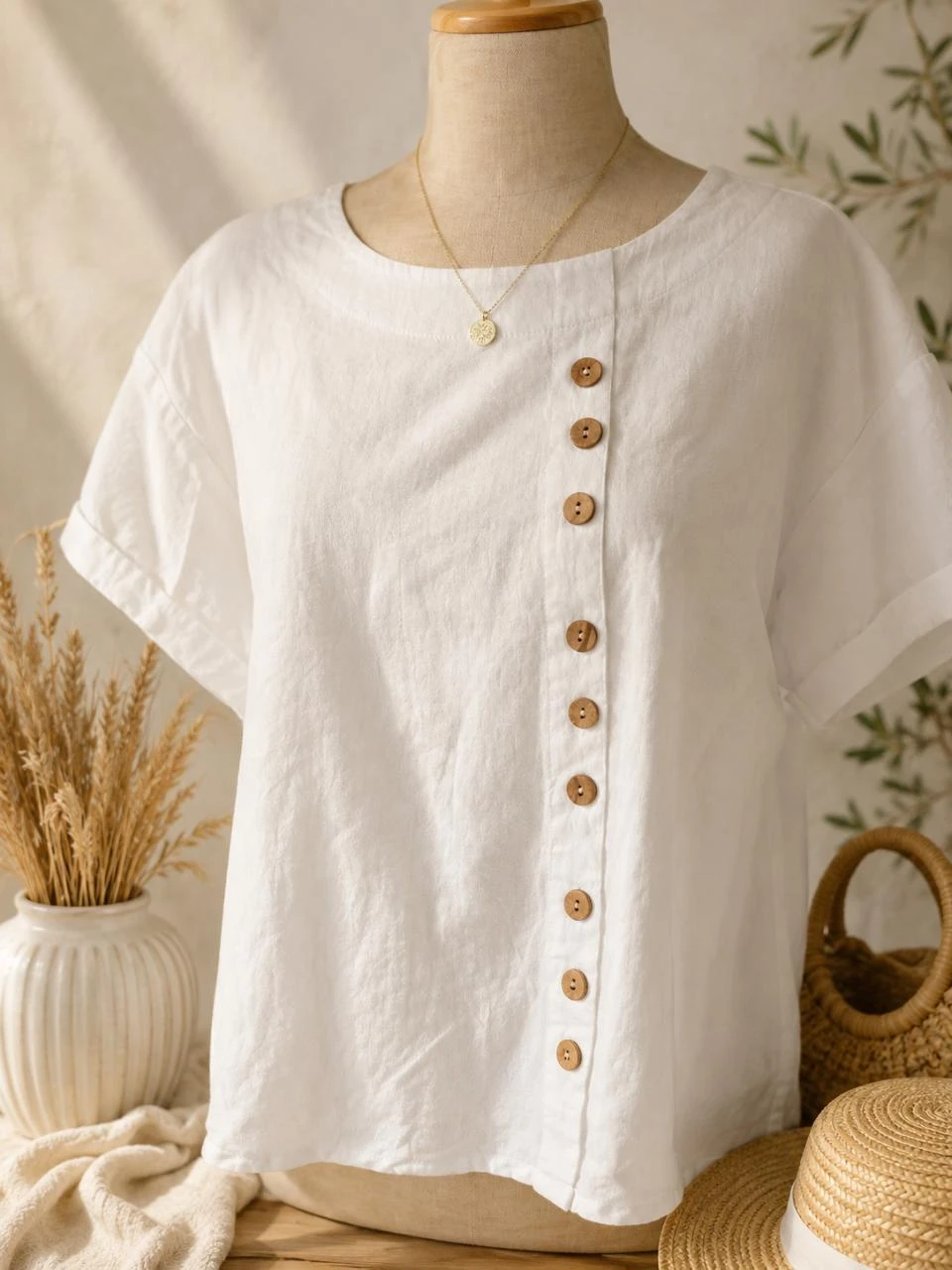 T-shirt branco tamanho M novo – photo 2